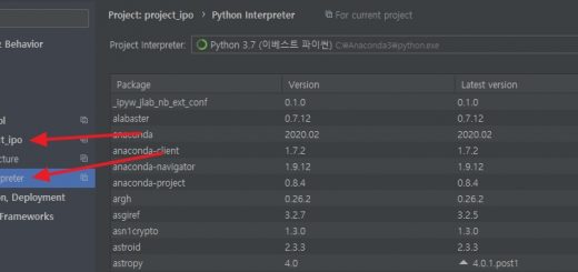 django패키지 설치